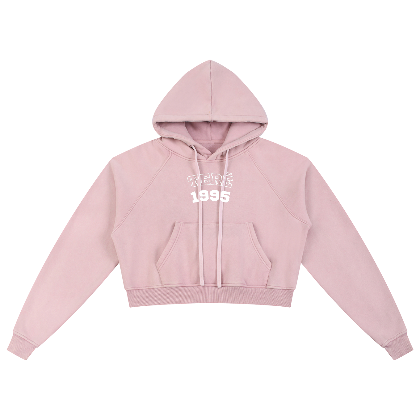 ANXIETY Women's Snow Washed Cropped Hoodie