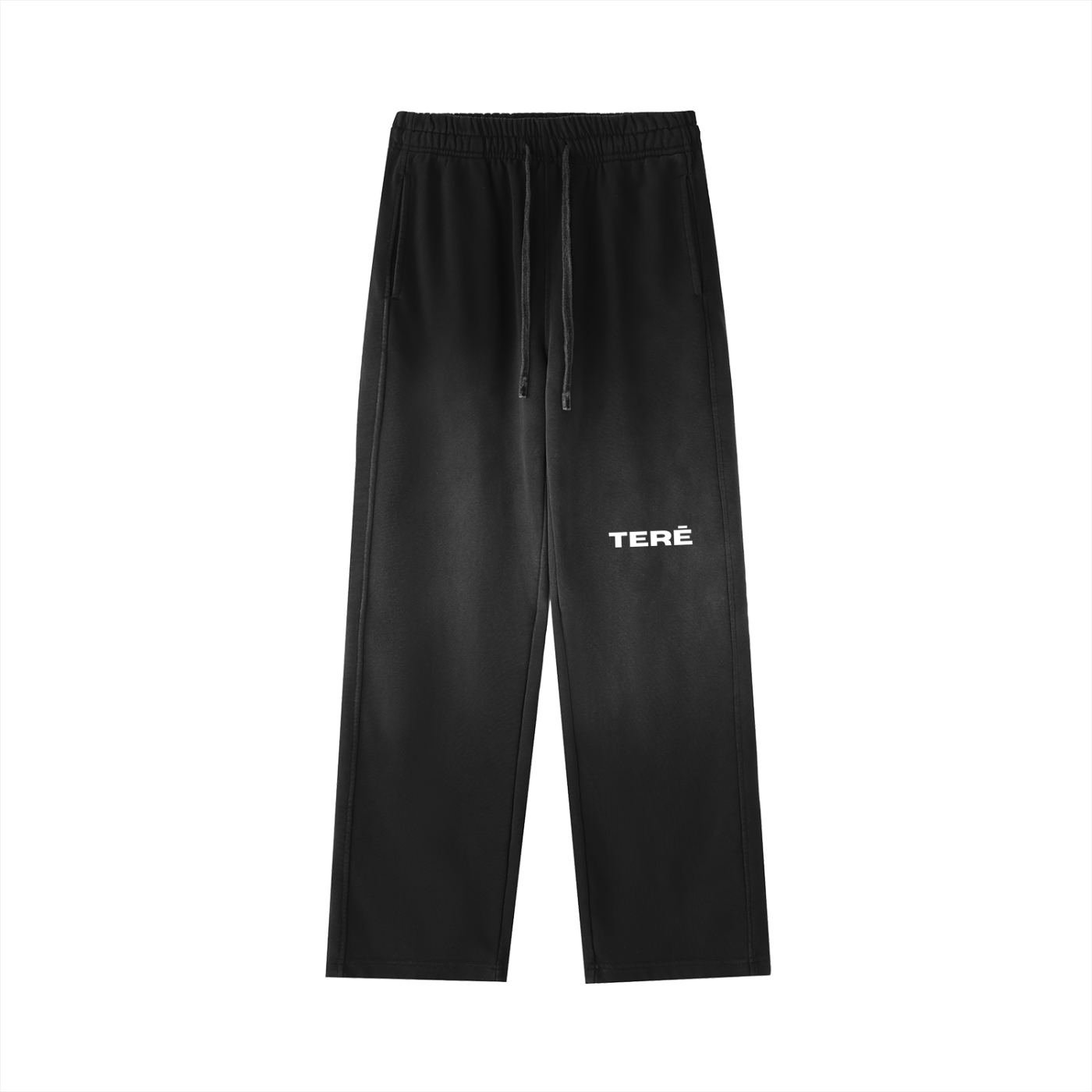 Vintage Washed Gradient Straight-Leg Sweatpants