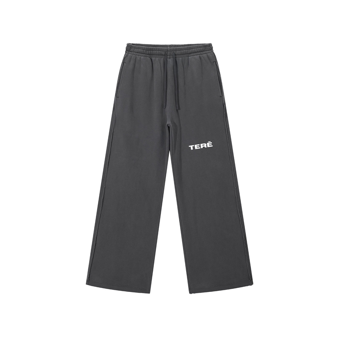 Snow Washed Raw Edge Sweatpants